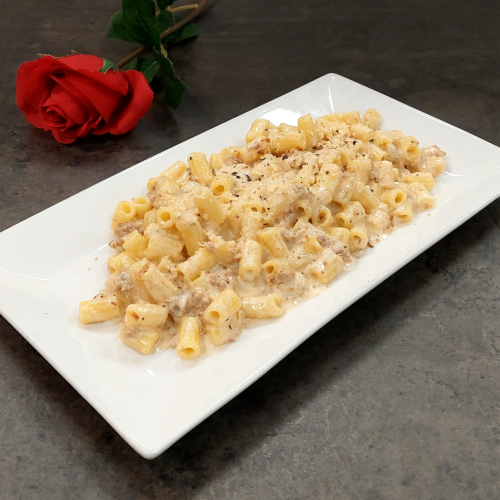 Maccheroni with Cream and Sausage