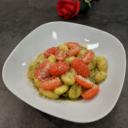 Potato Gnocchi with Basil Pesto