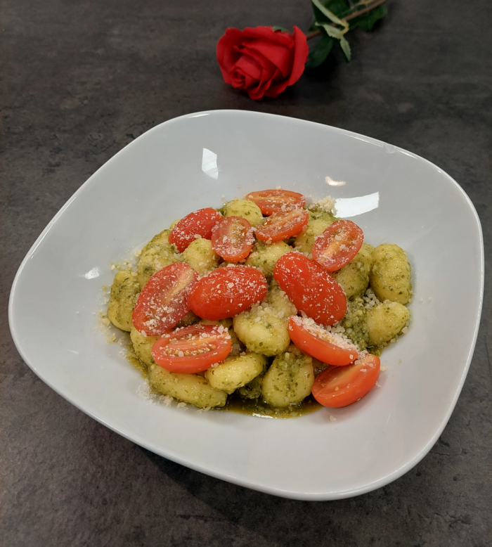 Potato Gnocchi with Basil Pesto